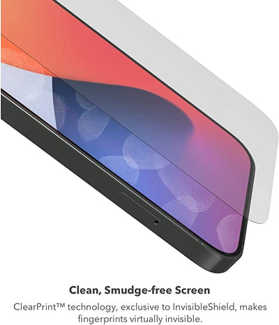 ZAGG InvisibleShield Glass Elite Plus Screen Protector - Made for iPhone 12 Pro, iPhone 12, iPhone 11, iPhone XR - Case Friendly Screen - Impact & Scratch Protection, clear