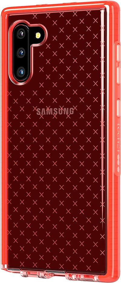 Tech21 Evo Check Phone Protector Case for Samsung Galaxy Note10 - Coral