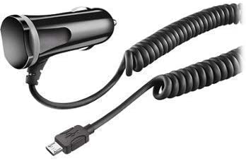 Insignia For Samsung 6Ft Coiled Car Charger Micro Usb (Black)